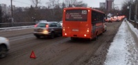 Маршрутка протаранила иномарку в Нижнем Новгороде 15 января
